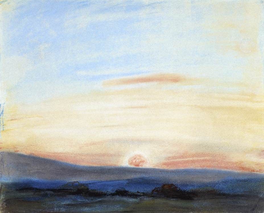 Eugene Delacroix Setting Sun